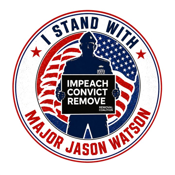 Defenders of Our Republic — I Stand With Major Jason Watson emblem